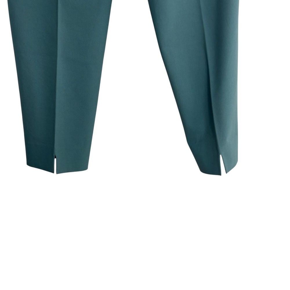 PIAZZA SEMPOINE Audrey Tapered Trousers in Teal Green Size 10 Tall — DESIGNER!!! - Picture 5 of 9